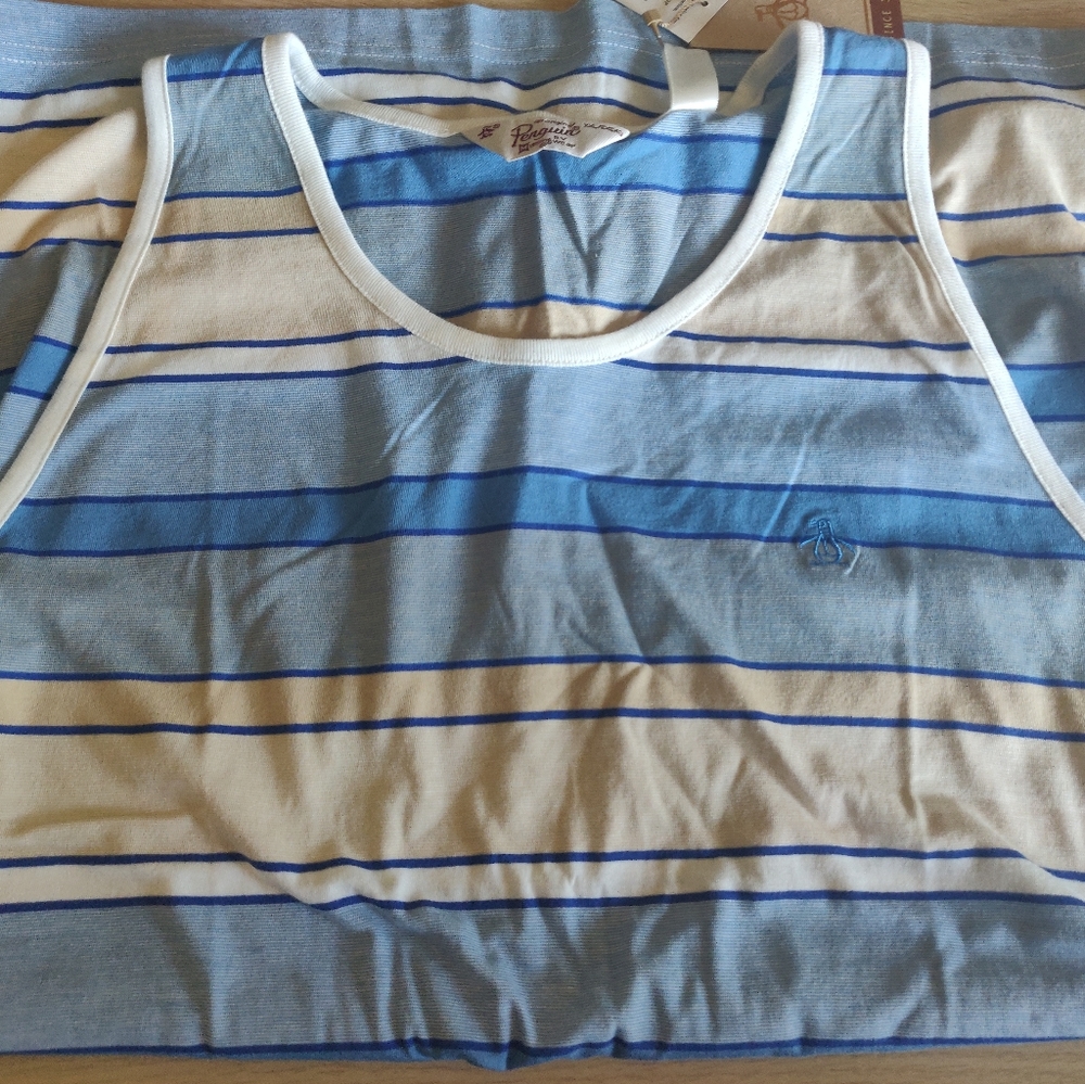 Mens Penguin XXL multi pattern Tank top